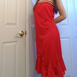Tommy hilfiger vintage strapless red dress